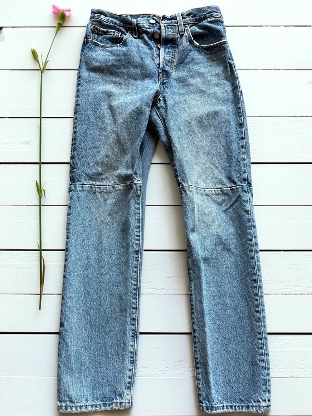 Levi's 501’ 90s Western Light Blue Straight Leg Jeans